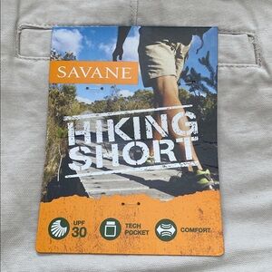 Savane NWT Men’s Hiking Shorts, Size 36, Color Stone